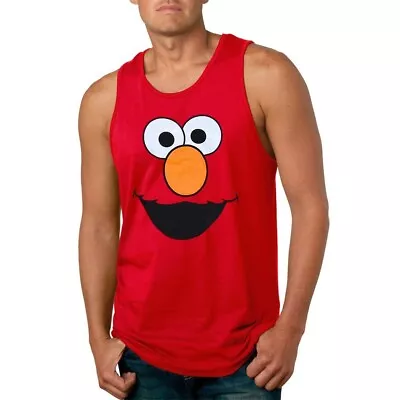 Elmo Face Adult Tank Top • $17.99