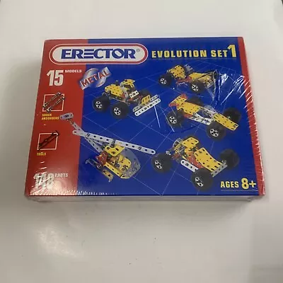 NEW SEALED Vintage MECANNO ERECTOR EVOLUTION SET 1 METAL CONSTRUCTION Damage Box • $26.11