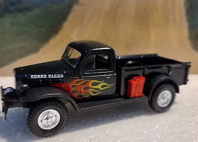 1947 Dodge Power Wagon Truck RR Tires Black W/flames 1/48 Denver Diecast W/box • $5.11