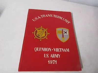 Us Military History Book Usa Trans Term Unit Qui Nhon Vietnam Us Army 1971 Photo • $49.99