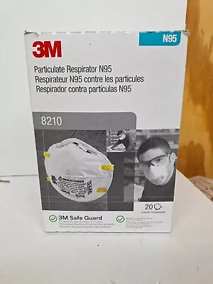 3M N95 8210 ADULT SIZE Dust Mask Respirator 20 PACK EXP 09/2026 • $9.95