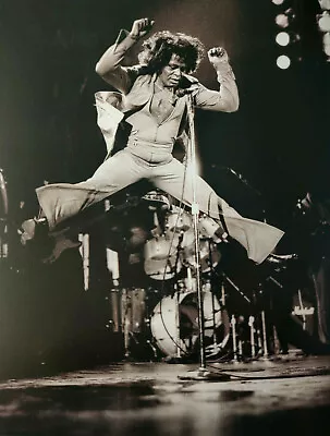 JAMES BROWN Classic Black & White Poster / Picture- Hammersmith Odeon 1985 RARE! • $8.64