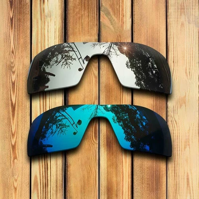 $13.88 • Buy Polarized Silver&Glacier Blue Replacement Lenses For-Oakley Oil Rig Sunglasses