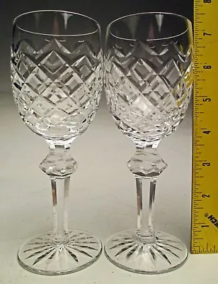 $49.99 • Buy Waterford Powerscourt Goblet Pair Wine Claret Crystal 7 1/8” Tall Holds 6 Ounces