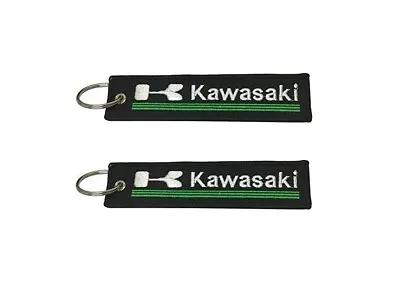 2 Pcs In Set - Kawasaki Keychain Double Sided For Motorcycles Jet Tag Scooters • $15.99