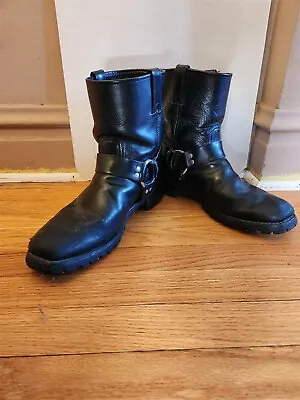 Vtg FRYE 8R Short Harness Boots Size 12 Distressed • $75