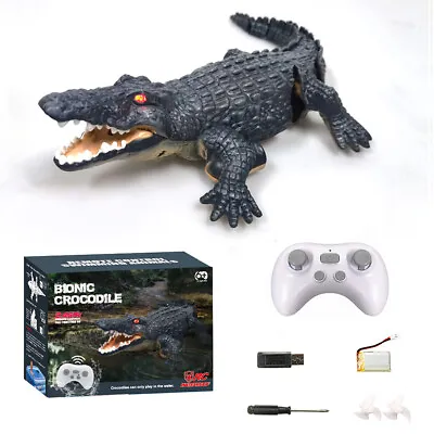RC Crocodile Toy Remote Control Alligator Toy High Simulation Crocodile RC CoSQk • $49.09