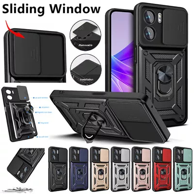 For OPPO Reno8 7 Find X5 Lite A94 A73 A52 Armor Case Shockproof Ring Stand Cover • $11.89