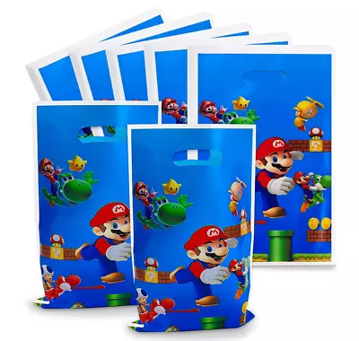 10 X  Super Mario Birthday Party Gift Bag Candy Favour Bag Loot Bag For Birthday • $4