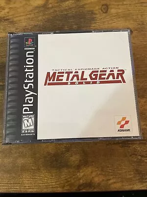Metal Gear Solid PlayStation 1 PS1 1998 Tested Black Label No Manual • $39.99