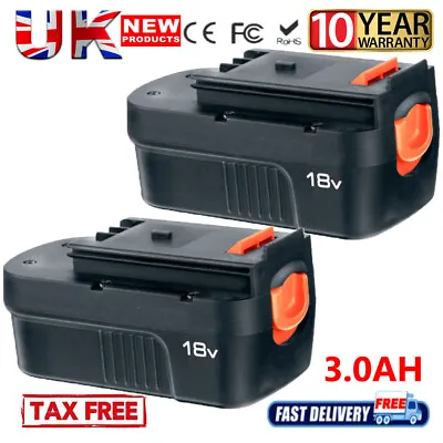 £35.99 • Buy 2X 4.8Ah Battery 18V For Black & Decker A18 A1718 A18NH A18E Firestorm HPB18-OPE