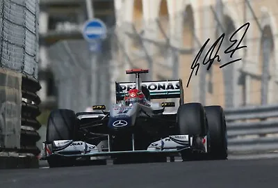 Michael Schumacher Hand Signed 12x8 Photo F1 Autograph Mercedes GP Petronas • $821.10