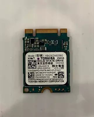 Toshiba 256GB MSATA NVMe Internal Solid State Drive SSD KBG30ZMS256G • $19.99