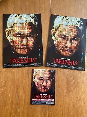 TAKESHI KITANO TAKESHIS' Japan Mini-poster X3 SAMURAI Zatoichi Brother Yakuza • $7.50