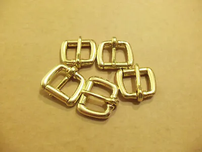 3/4  Solid Brass End Bar Roller Buckles (Pack Of 5) • $10