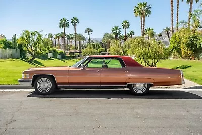 1974 Cadillac Deville Gold Profile  | POSTER 24 X 36 INCH | Classic • $23.99