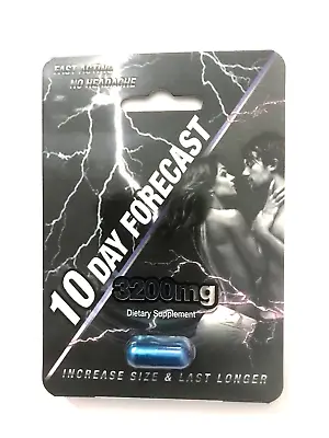 10 Day Forecast 3200 Mg Male Enhancement Supplements 6 Pills Authentic • $41.01