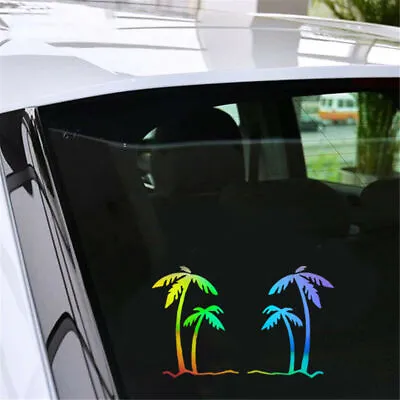 1pc Tropical Plant Palm Tree Car Window Bumper Laptop Door Vinyl Decal Stickers • $1.45
