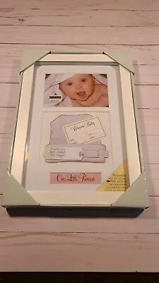 Baby Memento Shadowbox White Wood 4x6 Photo Frame Captions Malden Girl Frame • $29.32