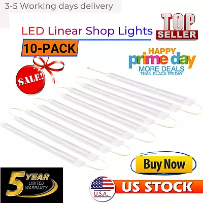 10PC 4Ft 44W LED Batten Tube Light LED Shop Light Workbench Garage Ceilling Lamp • $96.33