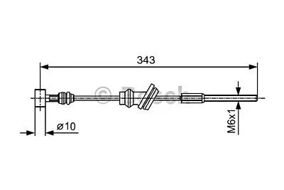 BOSCH Parking Brake Cable LHD Fits SAAB 9-5 Sedan Wagon 1997- 1987482020 • $22.60