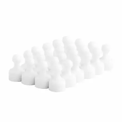 Strong Heavy-Duty White Plastic Magnetic Push Pins (24 Pack) • $14.99