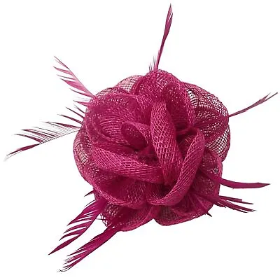 Fascinator Hair Clip Wedding Corsage Flower On Clip & Brooch • £17.55