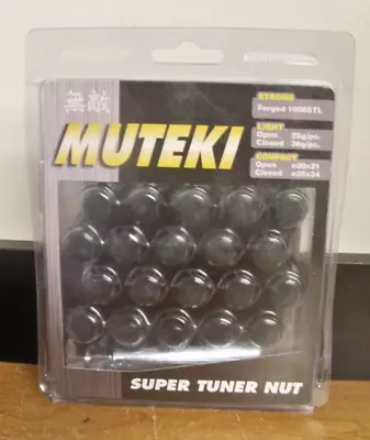 New Wheel Mate 41885 B Black Super Tuner Nut 20 Pack Muteki Free Priority S&h • $49.99