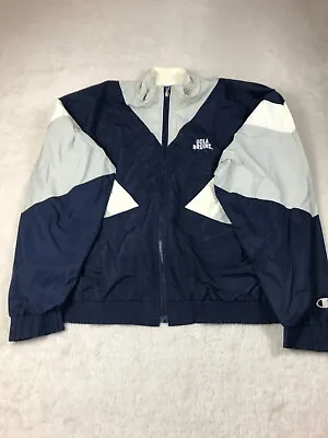 Champion UCLA Bruins Track Jacket Blue Mens Size Medium Full Zip Logo Design • £19.99