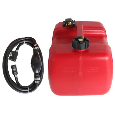 $65.01 • Buy Boat Fuel Tank Marine Outboard Motor Fuel Tank W/Connector 12L 3 Gallon Portable