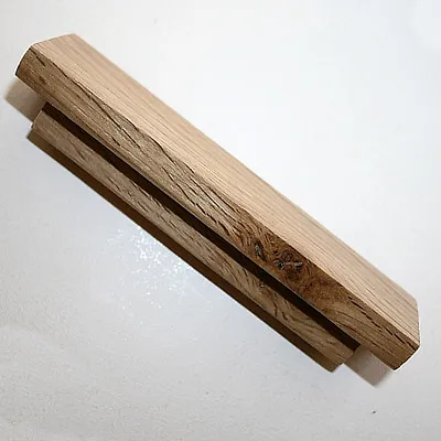 £3.29 • Buy Wooden Door Handles Solid Oak Bar Handles For Kitchen Cupboard Cabinet & Drawers