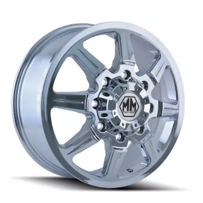 22  Mayhem Monstir 22x8.25 Inner Chrome 8x6.5 Wheel 127mm Front Dually Rim • $599.99