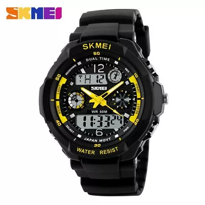 SKMEI Men Sport Watch Student Boys Wristwatch Fashion LED Digital Watches Gifts • $30.53