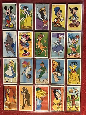 Magical World Of Disney Brooke Bond Tea-full 25 Card Set-mickey Mouse-nm-mint • $19.85