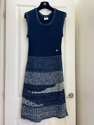 Genuine Chanel Crocheted Sleeveless Dress • £799