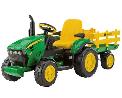 £459.99 • Buy John Deere Kids 12v Electric Ride-On Ground Force Tractor & Trailer Xmas
