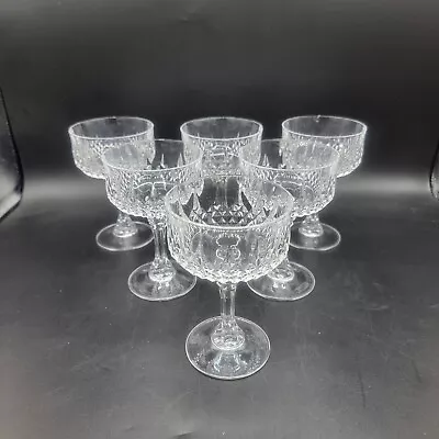 Set Of 6 CRISTAL D'ARQUES LONGCHAMP CHAMPAGNES TALL SHERBET • $29.99