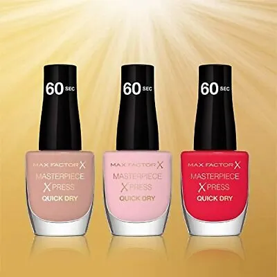 Made Me Blush Set Max Factor Masterpiece 60 Second Quick Dry Nail Varnish Pack  • £18.48