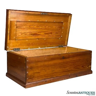 Antique Traditional Farmhouse Pine Wood Tool Box Machinist Chest • $360