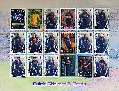 Topps Match Attax 2023/24 Full PSG Team Set All 18 Cards Base & Foil • £4.75