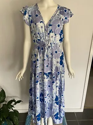 MIRACLE FASHION - Blue Floral Print Maxi Dress - New With Tags! • $33