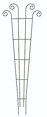 Climbing Plant Pot Trellis Support Wall Clematis Climbers Frame Scrolled Green  • £17.99