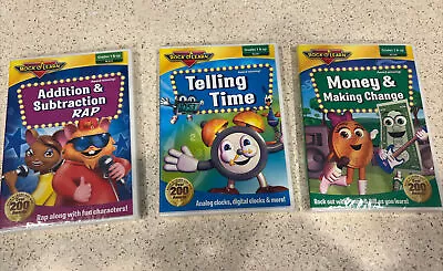 Rock N Learn Set Of 3 DVDs New Sealed Math Time Money Educational • $24.99