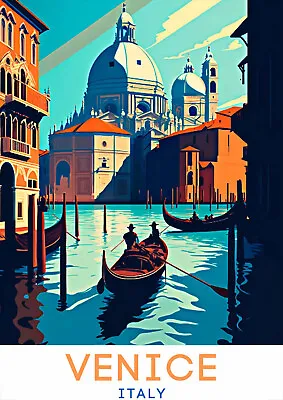 Italy Venice Travel SIZE A3  WALL PRINT TRAVEL POSTERS PRINT COLLECT • £13.58