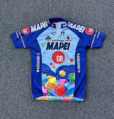 Mens Vintage Latexco Mapei Cycling Shirt Made In Italy Xl • $0.99