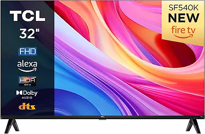 TCL 32SF540K 32 Inch FHD Fire TV With OS7 Smart Television - HDR & HLG-Dolby • £145