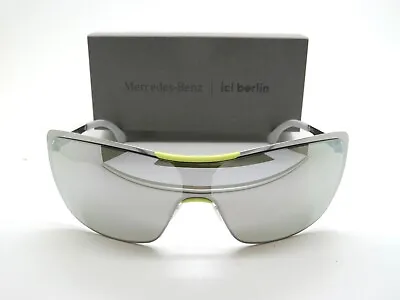 IC BERLIN Mercedes Benz MB Shield 02 Chrome/Silver Mirror Sunglasses • $284.99