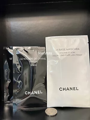 $15.88 • Buy 2 X Chanel Le Volume De Chanel Mascara 10 Noir + 1 X La Base Primer 1g / 0.03oz