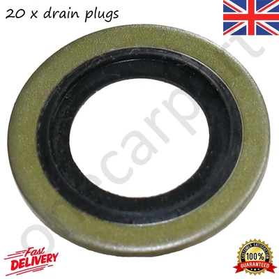 £9.83 • Buy 20x Sump Oil Drain Plugs Washer Seal 24 X 16mm Fits Ford C-Max, Focus, 2003 On