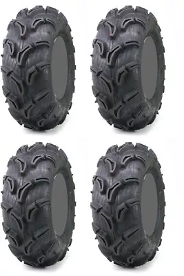 Four 4 Maxxis Zilla ATV Tires Set 2 Front 25x8-12 & 2 Rear 25x10-12 • $908.67